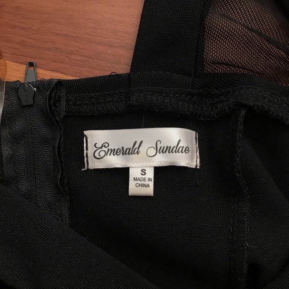 Black Bandage Bodycon Dress - Picture 5 of 6